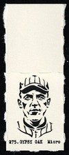 EDDIE CICOTTE Very Rare GUMBALL MACHINE Baseball Stamp Card WITH TAB INTACT #275
