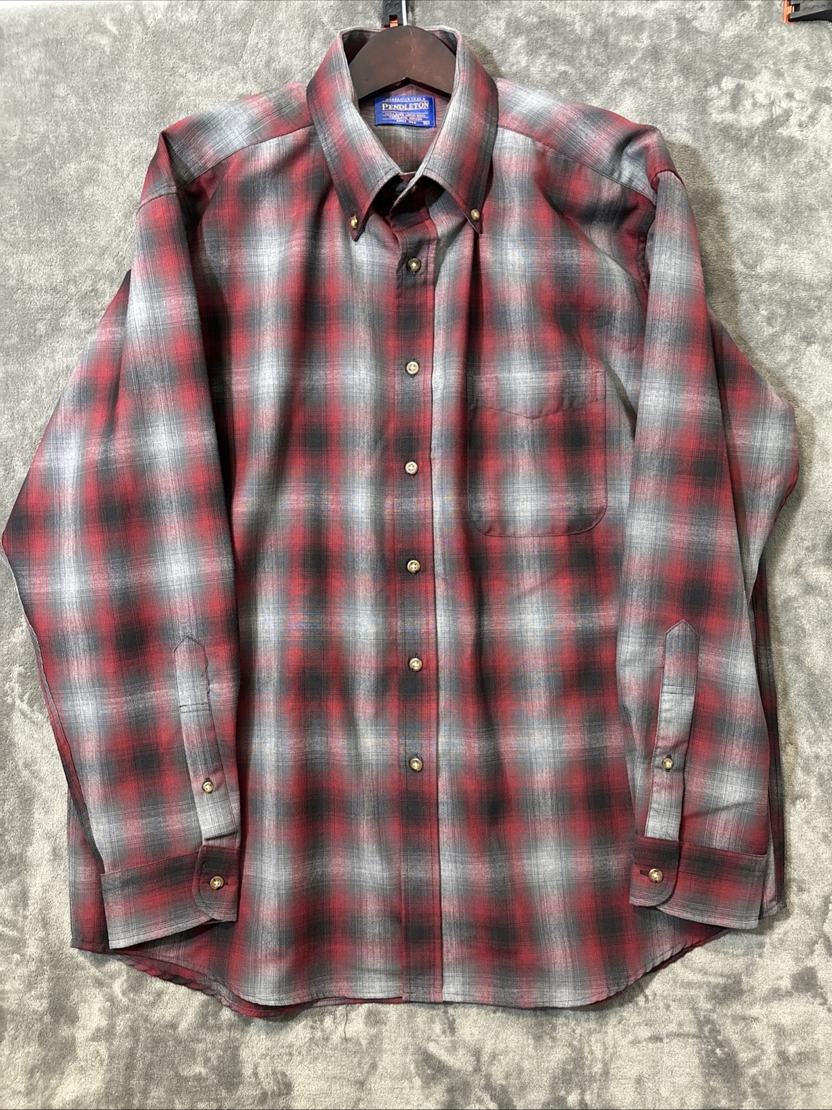 Pendleton Sir Pendleton Button Down 100% Virgin W… - image 1