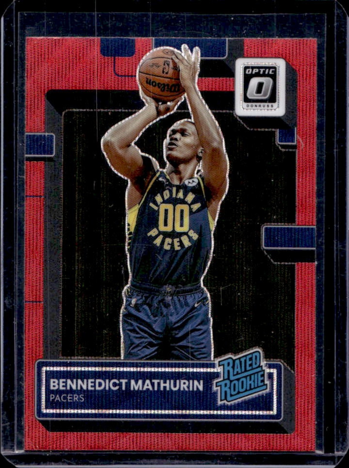 2022-23 Donruss Optic Bennedict Mathurin Red Wave Rated Rookie #209 Pacers