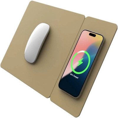 Wireless Charging Mouse Pad Qi Fast Charger Apple Android 3-in-1 Split NEW
