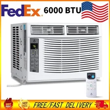 ❇️6000btu Window Air Conditioner Cool Dry Fan Sleep Modes 24H Timer WIFI Control