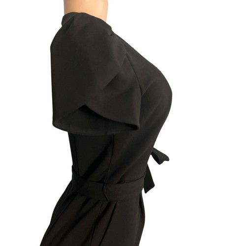 Calvin Klein eleganter schwarzer Damen Jumpsuit mit Bindeband Größe 4  - Bild 5 von 9