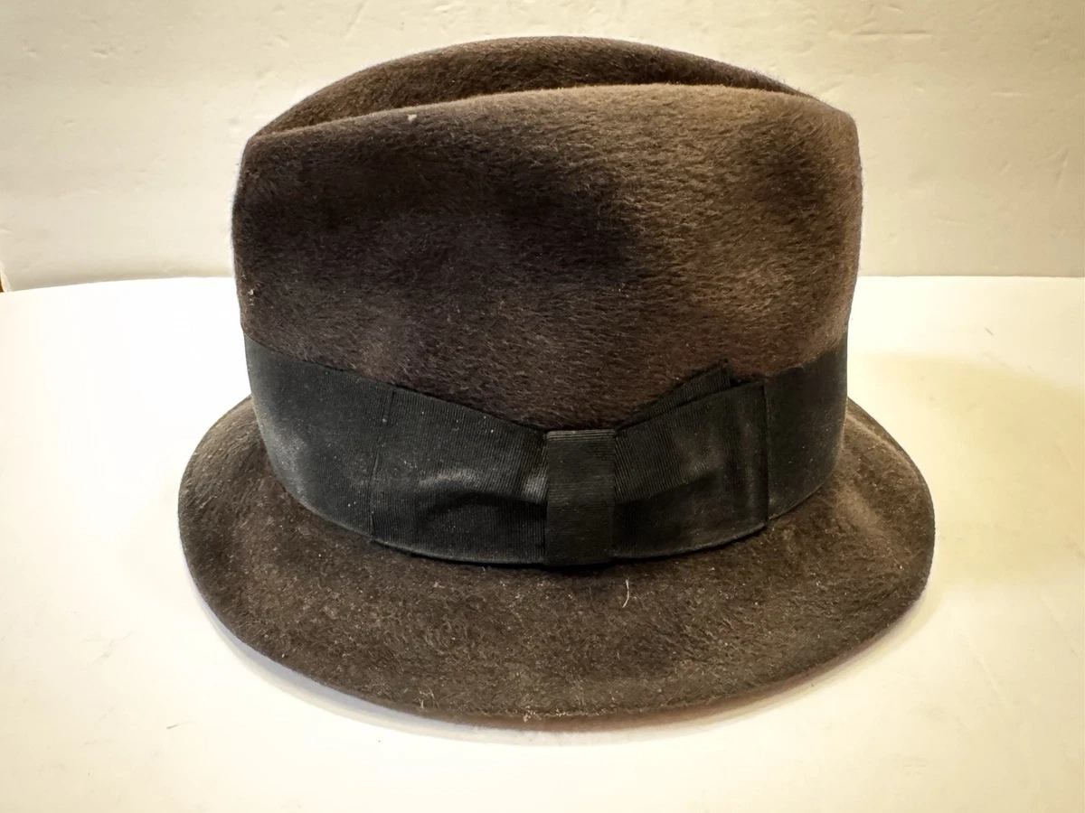 Borsalino Fedora/Trilby Vintage Hats for Men 7 3/8 Size for sale