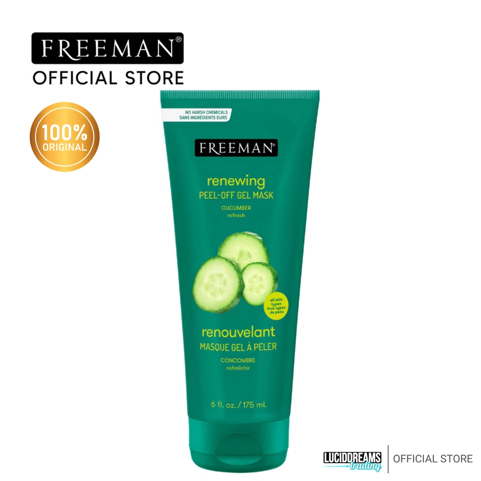1x FREEMAN Renewing Cucumber Peel-Off Gel New Stock - 175ml - Image 3 of 4