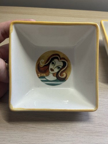 Robert Gordon Australia, Lovers & Music By Zoe 2x Small Bowls 4.5 Inches Yellow. - Picture 2 of 17
