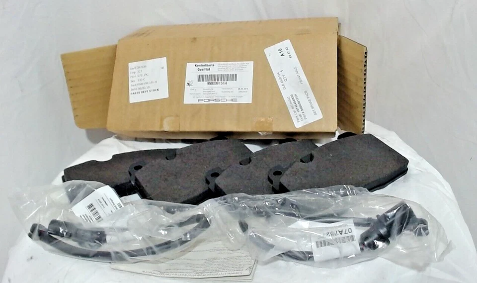 Conjunto de pastilhas de freio a disco dianteiro original do fabricante dianteiro para Porsche 95B698151H - Imagem 2 de 3