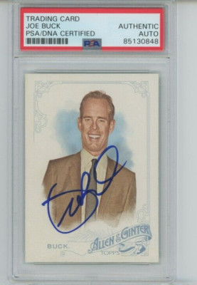 JOE BUCK AUTO PSA DNA 2015 Topps Allen & Ginter Signed Slabbed ESPN MLB NFL