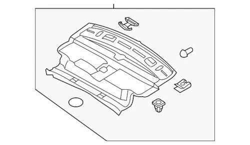 Genuine Hyundai Luggage Cover 85720-3N100-RY
