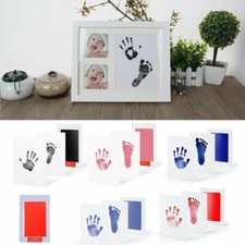Baby Kids Safe Print Ink Pad Touch Nontoxic Inkless Footprint Handprint Kit USA