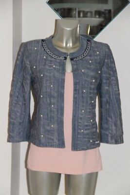 Beautiful Short Jacket Women RINASCIMENTO Size S Or 38 FR Excellent Condition