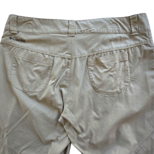 Columbia Womens Khaki Outdoor Pants Stretch Fit Lightweight Size 12 Short - Picture 7 of 11
