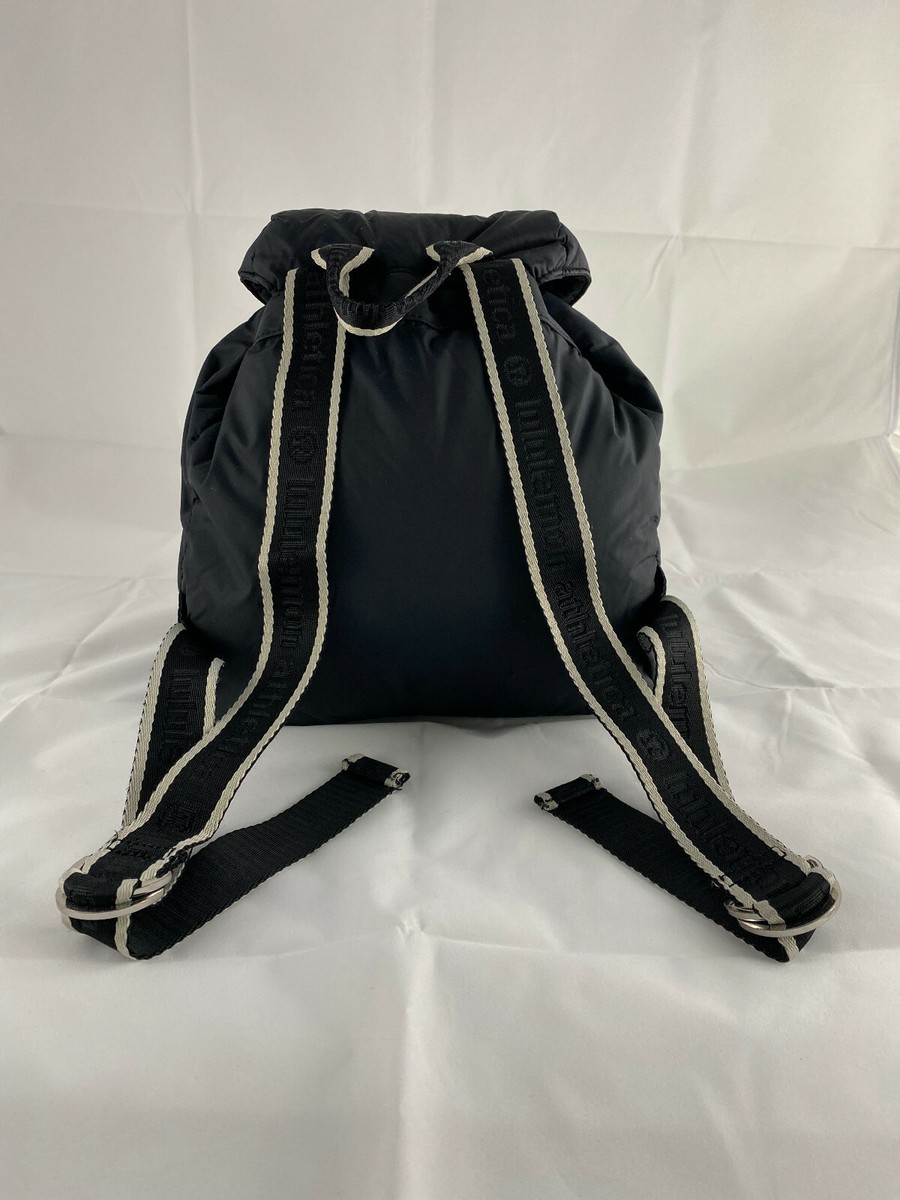 【Anyone more】Kume Nylon Shirred Mini Backpack 🦄Lululemon mini rucksack black backpack CuTe!! | eBay