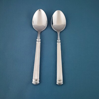 Cambridge CONTINENTAL ~ (2) Teaspoons 7 1/8'' Stainless flatware