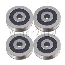 V Shaped Bearing Pulley Wheel Slidings Steel Door Roller Pulley Wheel Pack of 4
