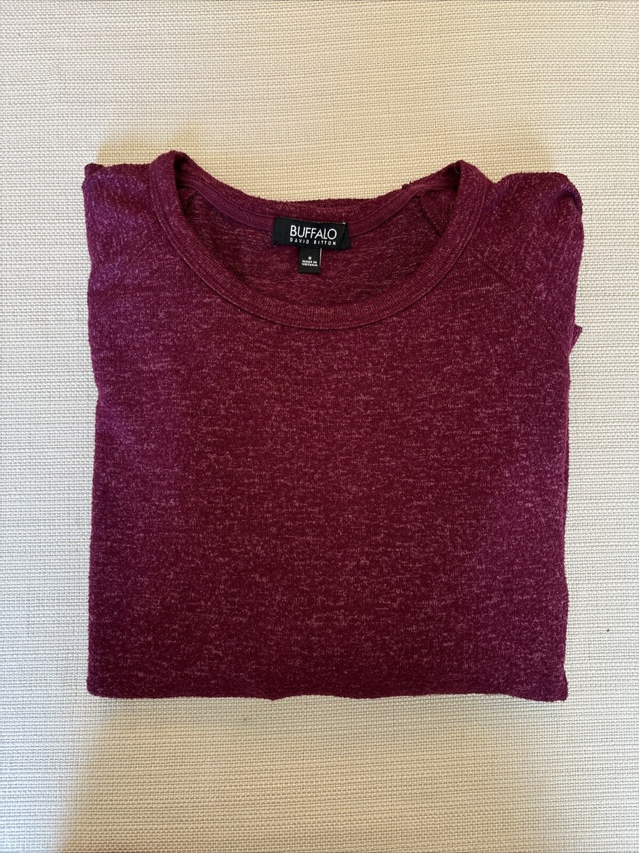 Buffalo David Bitton Women's Agata Short Sleeve Rib-Knit Sweater – Stretch Pullover With Puff Sleeves