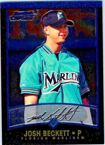 2001 Bowman Chrome- Baseball Josh Beckett Rookie RC Florida Marlins - Picture 2 of 3