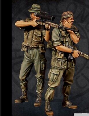 Details about   1/35 Resin Figure Model Kit Vietnam War US Soldiers Communication Unpainted