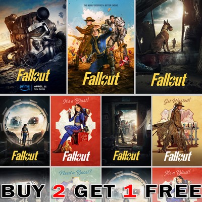 Fallout Live Action TV Show Serie Poster Druck Zuhause Wand Zimmer Kunstdekor A1 - A4