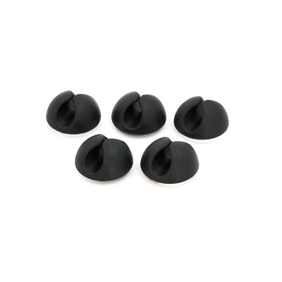 BIGtec 20er Set flexibler Kabelhalter Kabelführung bis 6mm Kabel selbstklebend