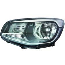 Set Di Fari Alogeni H4 Neri Per KIA Soul II Inclusi Lampadine