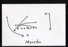 Doug Pederson Eagles Coach Hand Drawn Play Sketch Super Bowl Maestro