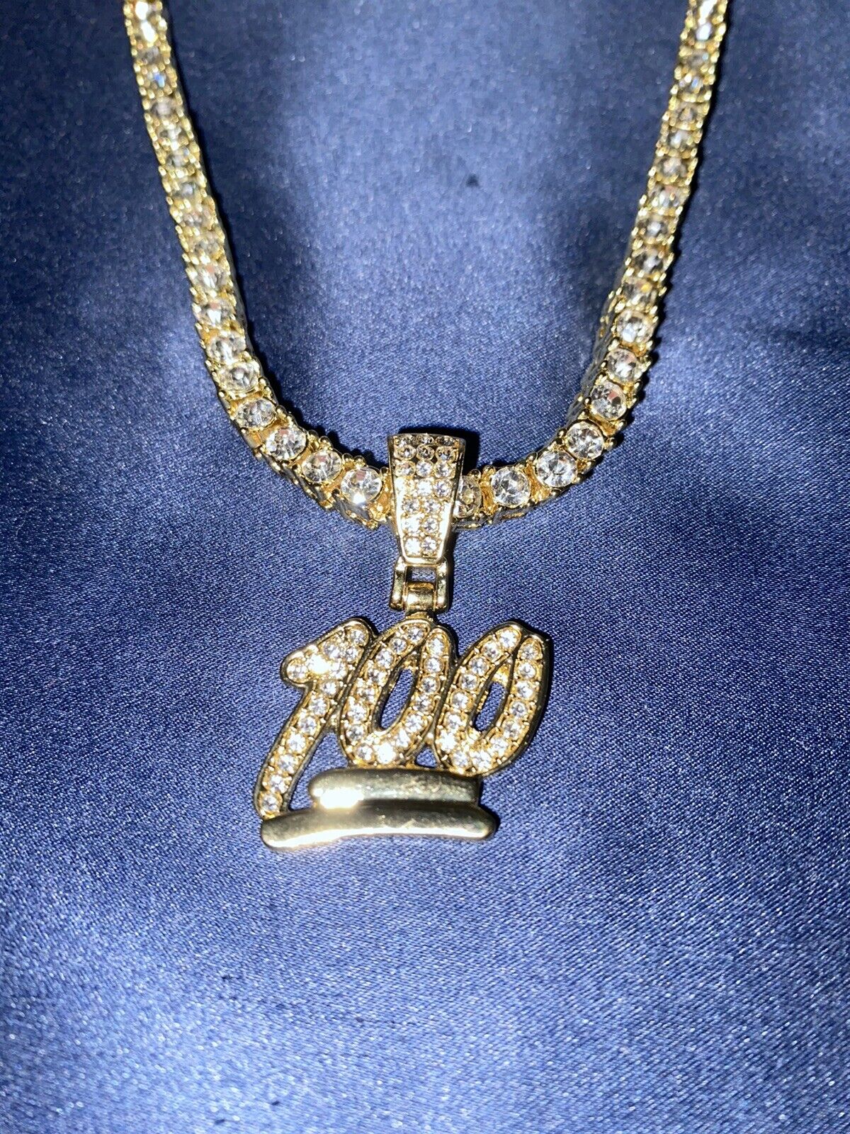 Iced Out Emoji Pendant 100 / Cuban Chain Bling Ice / Brand New / Rapper ...