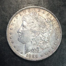 1896 Morgan Silver Dollar - High Quality Scans #Q505