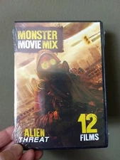 MONSTER MOVIE MIX 12 Films Alien Threat / Deadly Attack Horror DVD NEW 