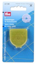 Wymienne ostrza Prym do przecinarki rolkowej Super Mini (2x a`18 mm), Prym 611581