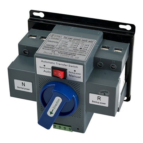 2P 63A Automatic Transfer Switch Dual Power AC 230V Generator Changeover Switch - Picture 6 of 12