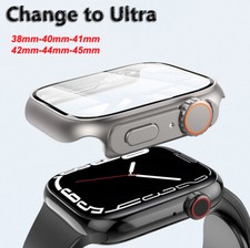 For Apple Watch Series 8 7 6 5 4 SE 38/40/42/44/45MM Change to Ultra Case Cover