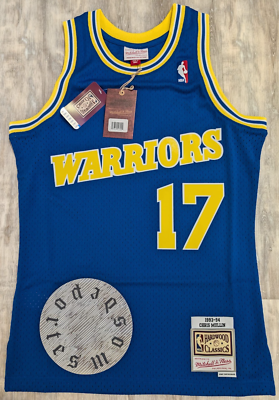 NWT Chris Mullin Golden State Warriors Mitchell & Ness Men