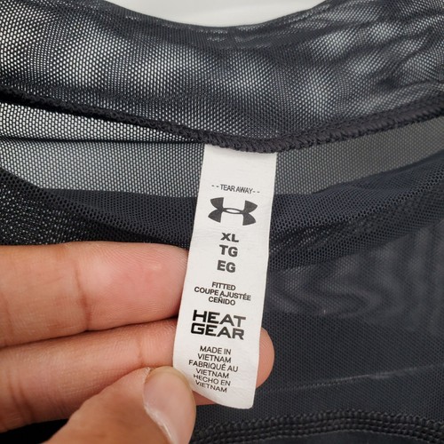 Under Armour HeatGear Mockneck Cropped Top Women Size XL Long Sleeve Mesh - Picture 7 of 14