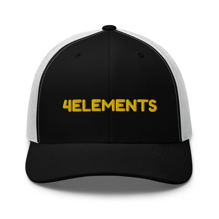 GORRA 4ELEMENTS® CON REJILLA LOGO COLOR ORO