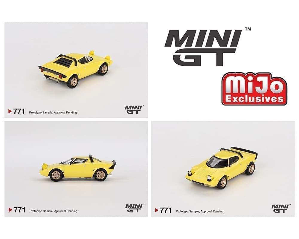 Mini GT Lancia Stratos HF Stradale Giallo Fly Yellow MGT00771 1/64
