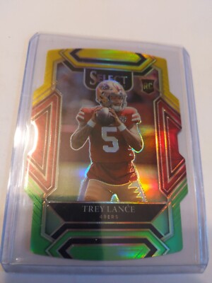 2021 SELECT TREY LANCE ROOKIE CLUB LEVEL YELLOW GREEN DIE CUT #245 NINERS RC SP