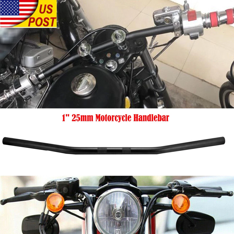 1" Handlebar Flat Type Bar For Honda Shadow VLX 600 VT600CD Deluxe Foto 2 de 4