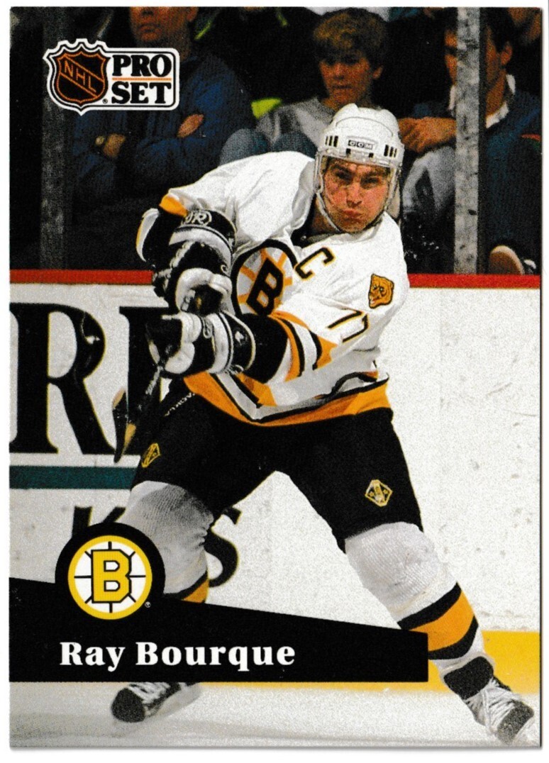 1991-92 Pro Set - French #9 Ray Bourque Boston Bruins