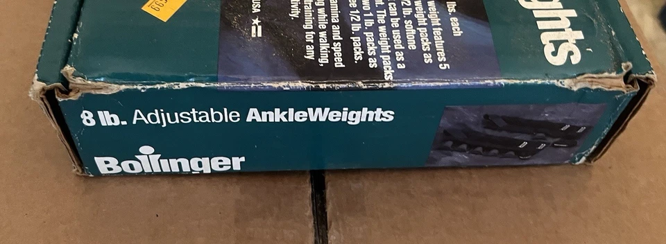 复古 Bollinger 8 磅总可调节脚踝重量重型 — 第 4/4 张图片