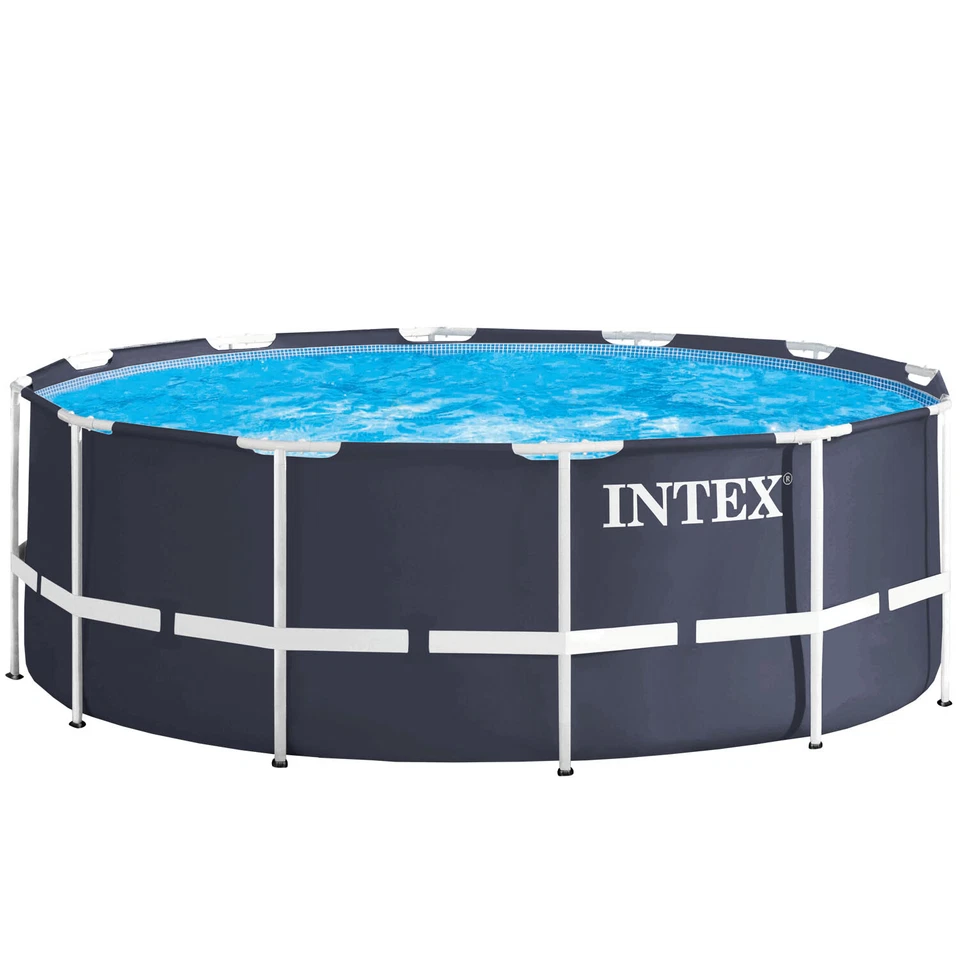 Intex 366x122 Swimming Pool Schwimmbad Frame Aufstellpool Gartenpool rund - Bild 2 von 4