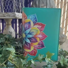 Lotus (Teal) Double Book Cover for Big Book and 12n12