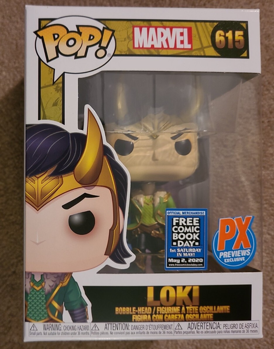 Funko POP! Marvel Loki Vinyl #615 PX Exclusive Free Comic Book Day