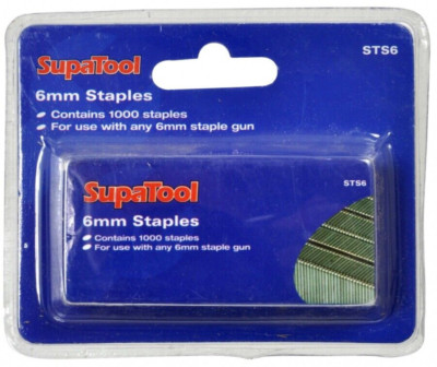 1000x SupaTool Zum Selbermachen Schwerlast Tackerpistole Tacker Clips Klammern - 6 mm