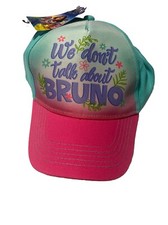 Encanto  We Don  t Talk About Bruno  Youth Girls Disney Strapback Cap OSFA NWT