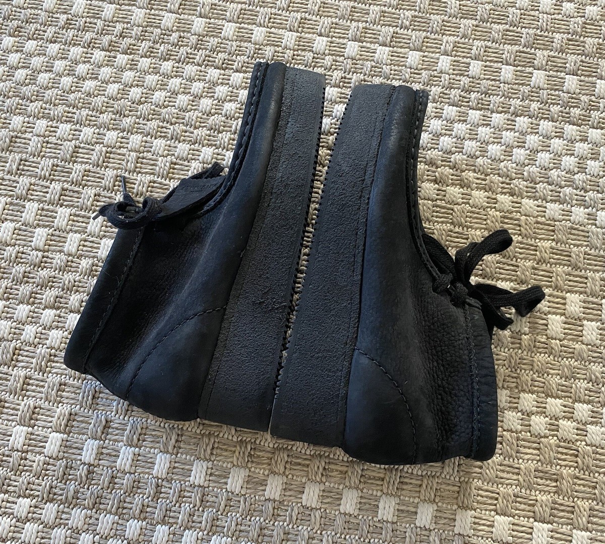 CLARKS Clark's Originals Wallabee Boots Booties Black Suede