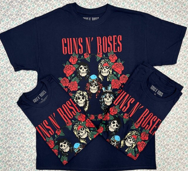 Hot Topic Guns N' Roses Appetite For Destruction Skulls T-Shirts