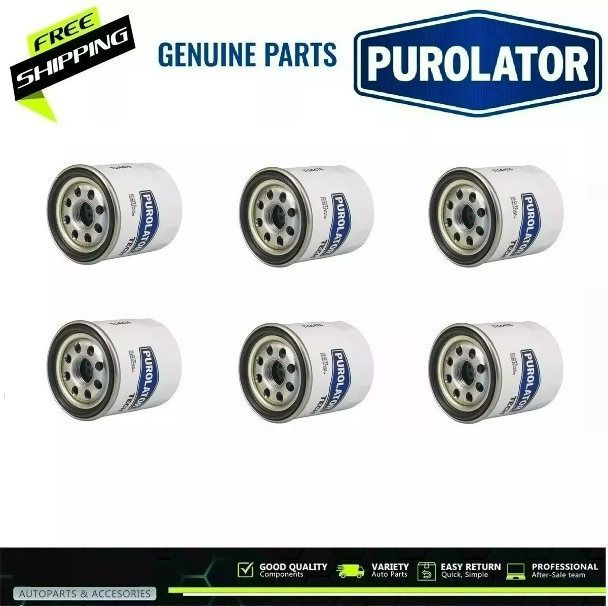 6-Oil Filters For E-Z-GO 607454 | eBay