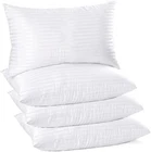 Hotel Quality Stripe 2 & 4 Pack Pillows Bounce Back Anti Allergic Bedding Pillow