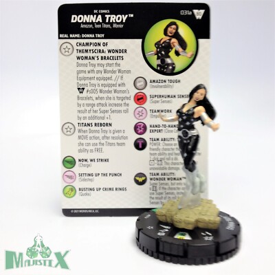 Heroclix Wonder Woman 80th Anniversary set Donna Troy #031a Uncommon fig w/card!