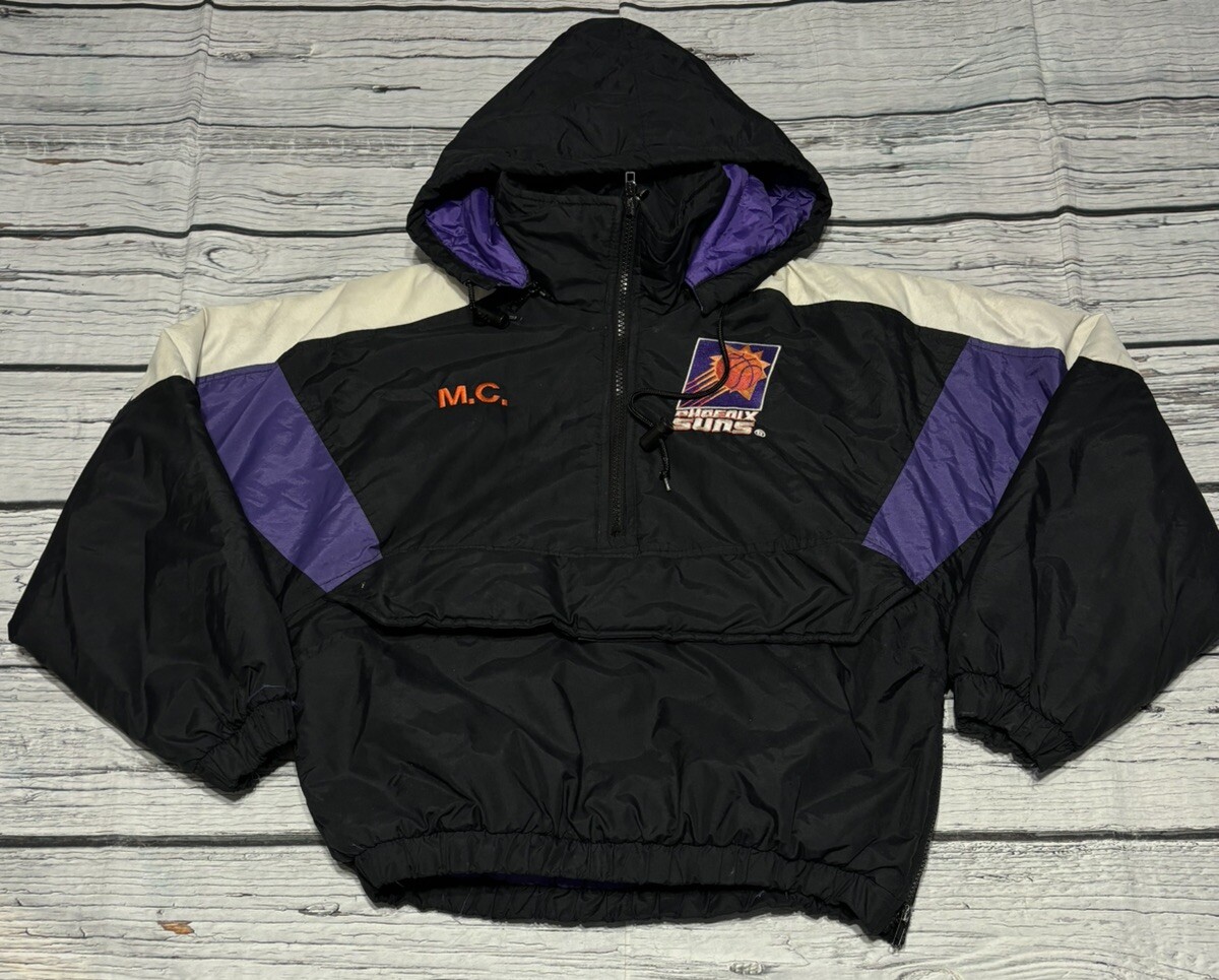 Vintage Phoenix Suns Anorak Puffer Jacket Hoodie Youth Large 14-16